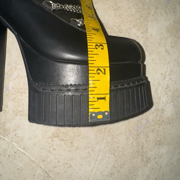 LAMODA Platform Chain Ankle Boots - size 7 EUC - Picture 11 of 13